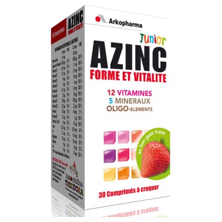 AZINC FORM/VIT JUNIOR FRAISE CPR30