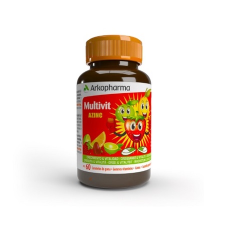 AZINC GOM MULTIVIT FRUITE 60