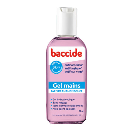 BACCIDE GEL MAIN S/RINCAG ROS 75ML
