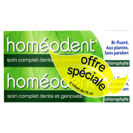 HOMEODENT DENT SOIN CPLE/CHLO75 X2