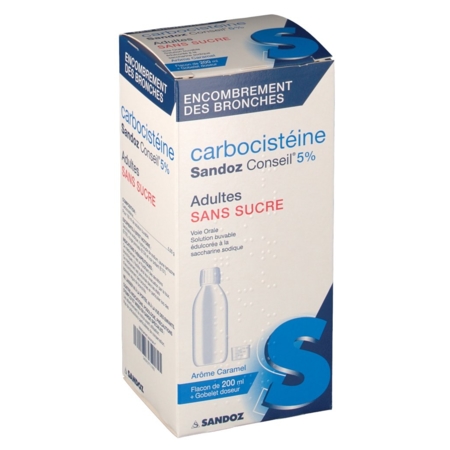 CARBOCISTEINE 5% SDZ C SOLS/S200ML