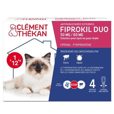 CLEM/TECK FIPROKIL DUO CHAT PIPET2