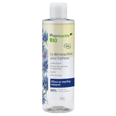 Pharmactiv Demaquillant Yeux Biphase Bio 250ml