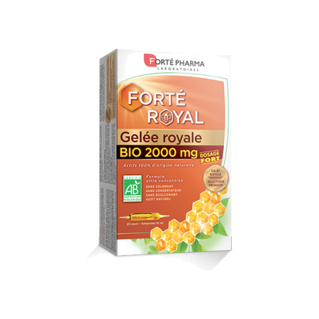 FORTE PHARMA Gelée roy bio 2000mg S buv 20A