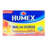 HUMEX MAL GORGE LIDOC MENTH PAST24