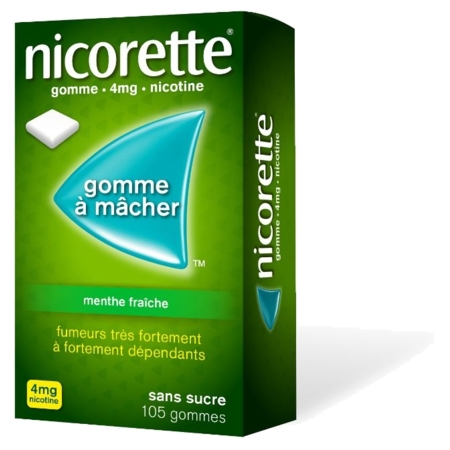 NICOTINE 4MG EG GOM MENTHE S/S 108