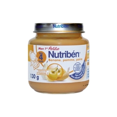 Nutriben Potito Petit Pot Banane Pomme Poire 130g