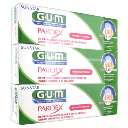 GUM PAROEX DENT ANTIPLAQUE 75MLX3
