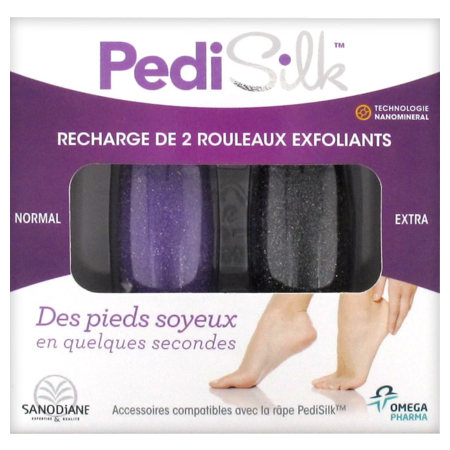 PEDISILK RECHARGE 2 ROULEAUX EXFOL