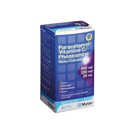 PARACET VIT C PHEN MYL CONS SACH 8