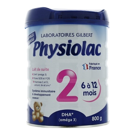PHYSIOLAC LAIT 2EME AGE 800G