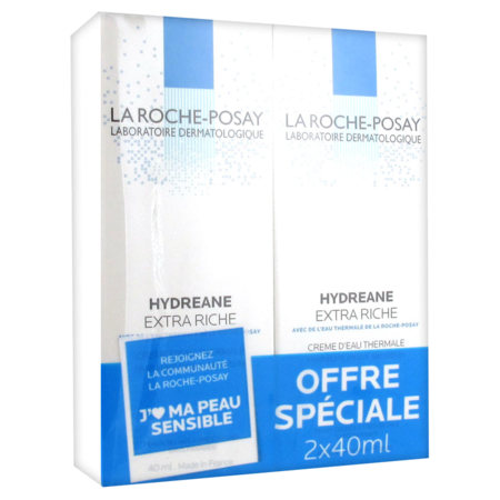HYDREANE EXTRA RICHE CR 40ML X2