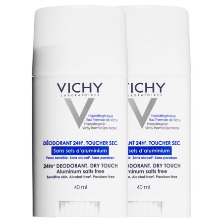VICHY DEOD S/ALU STICK 40ML X2