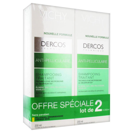 DERCOS SH A/PEL SEC 200MLX2
