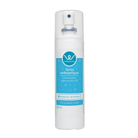WELLPHARMA SPR ANTISEP CHLOR 100ML
