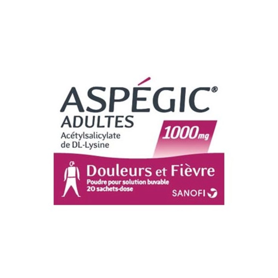 ASPEGIC 1 000MG ADULTE SACHET 20