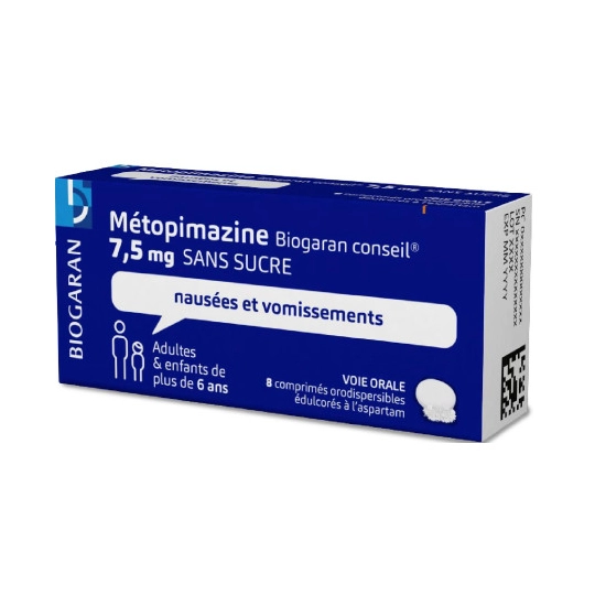 METOPIMAZINE 7,5MG BGR CS CP ORO 8