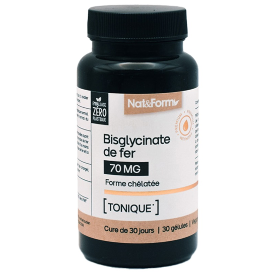 NAT&FORM BISGLYCINATE FER GELU 30