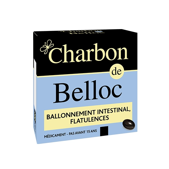 CHARBON DE BELLOC 125MG CAPS 36