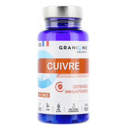 GRANIONS CUIVRE 2MG GELUL 60