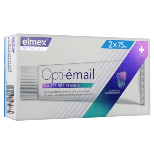 ELMEX DENT OPTI-EMAIL 75ML X2