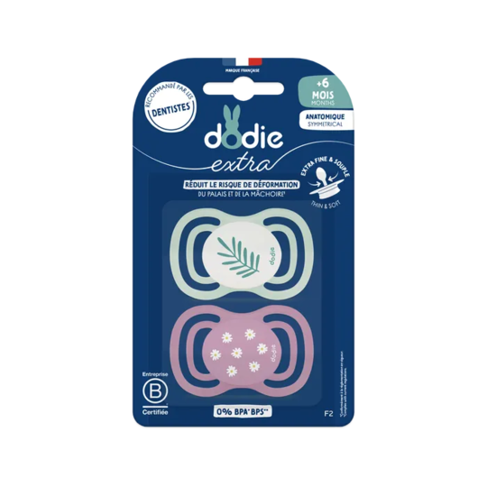 Dodie Sucette Anatomique F2 Fine +6mois X2