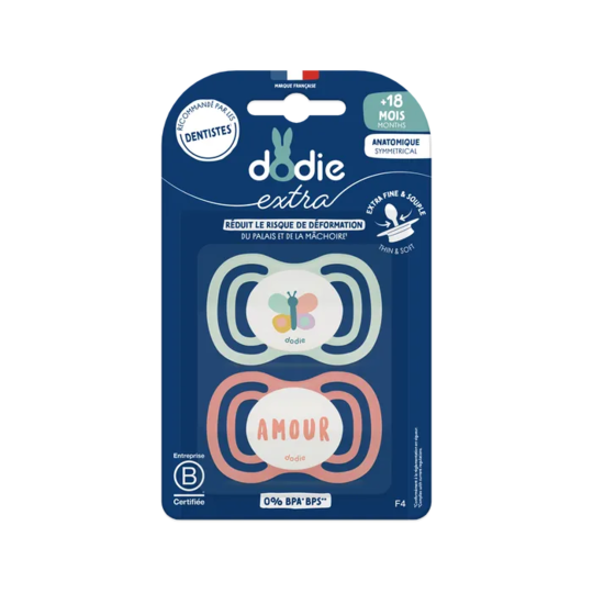 Dodie Sucette Anatomique F4 Fine +18mois X2