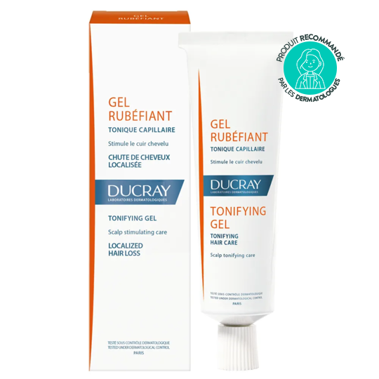 Ducray chute de cheveux gel rubéfiant tonique capillaire, 30 ml