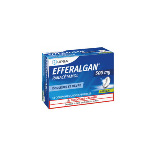 EFFERALGAN 500MG CPR ORODISP 16
