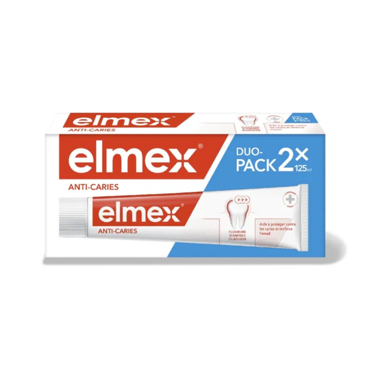 Elmex Protection Caries Dentifrice, 2 x 75 ml
