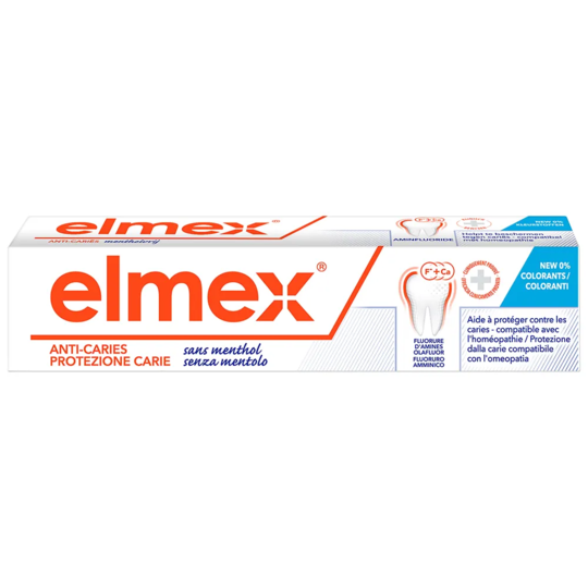 Elmex protection caries sans ment dentifrice, 75 ml