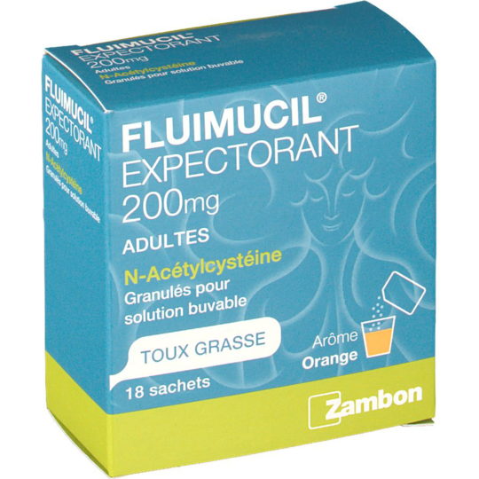 FLUIMUCIL EXP 200MG AD S/S SACH 18