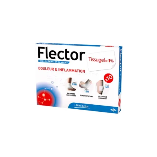FLECTORTISSUGELEP 1% EMPLATRE 10