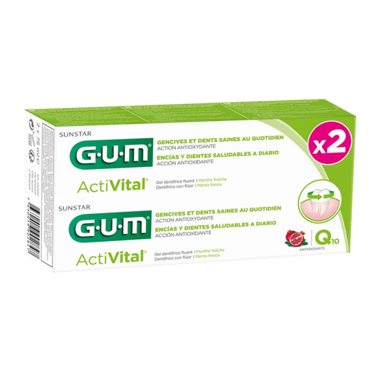 GUM ACTIVITAL GEL DENT 75MLX2