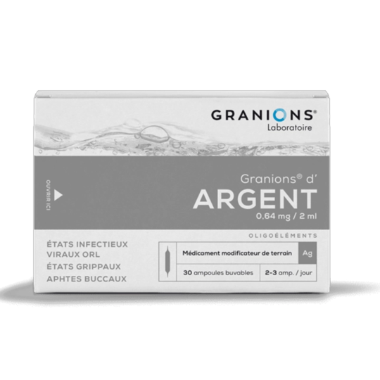 GRANIONS ARGENT AMP BUV 2ML 30