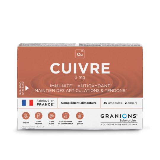 GRANIONS CUIVRE AMP BUV 2ML 30
