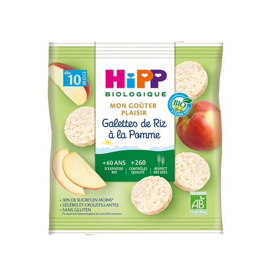 HIPP GALETTE RIZ POMME 30G