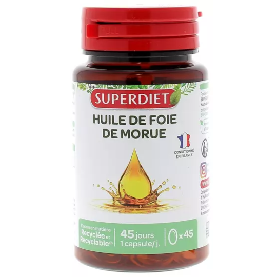 SUPERDIET HLE FOIE MORUE CAPS45