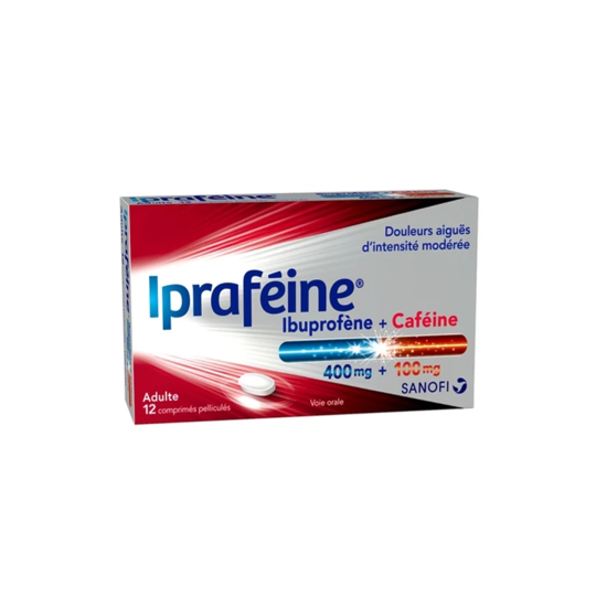 IPRAFEINE 400MG/100MG CPR 12
