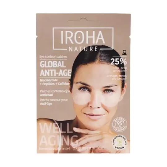 Iroha Patch Yeux Niacimide Caffeine Et Peptides X2