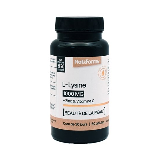 NAT&FORM L-LYSINE 1000MG GELUL 60
