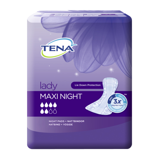 TENA DISCREET SERV MAXI NIGHT 12