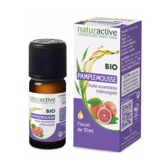 Naturactive Huile Essentielle Bio Huile essentielle de pamplemousse. fl 10 ml