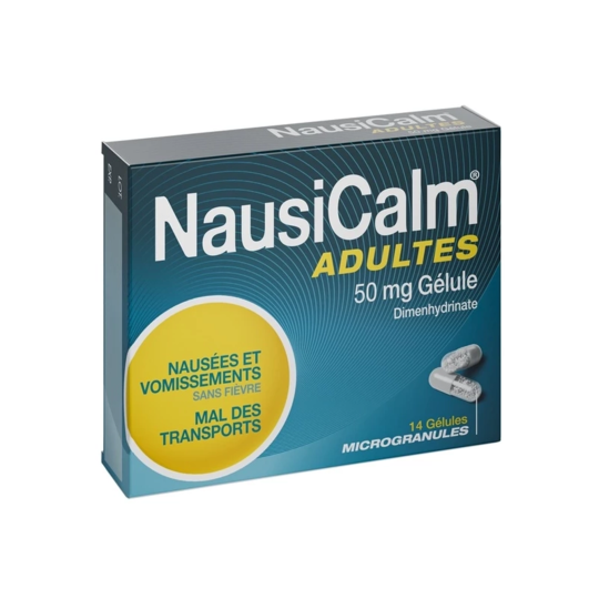 NAUSICALM 50MG AD GELULE 14