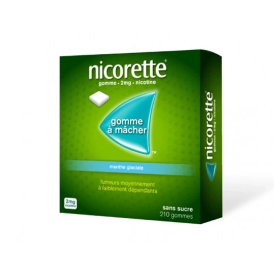 NICORETTE 2MG GOMME MENT GL SS 210