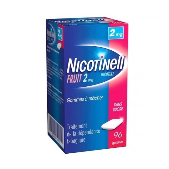 NICOTINELL 2MG GOMME FRUIT S/S 96