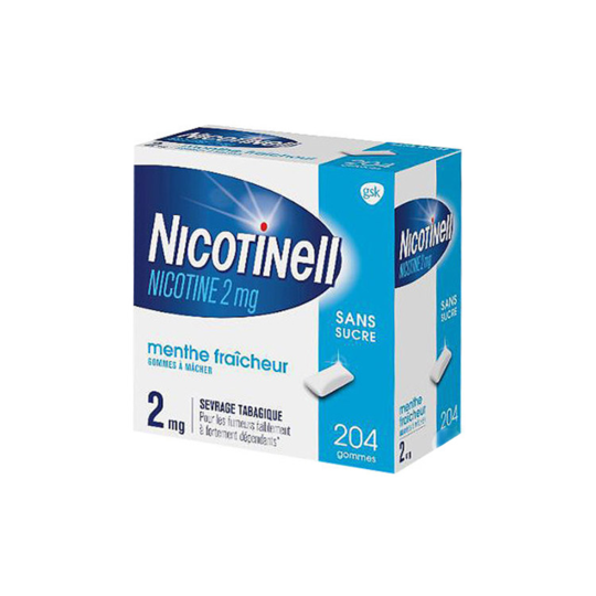 NICOTINELL 2MG GOMME MENTHE S/S204