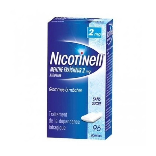 NICOTINELL 2MG GOMME MENTHE S/S 96