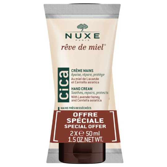 Nuxe Reve De Miel Creme Mains Cica 50ml X2