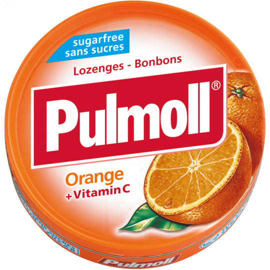PULMOLL PAST SS/SUC ORANGE BT 45G